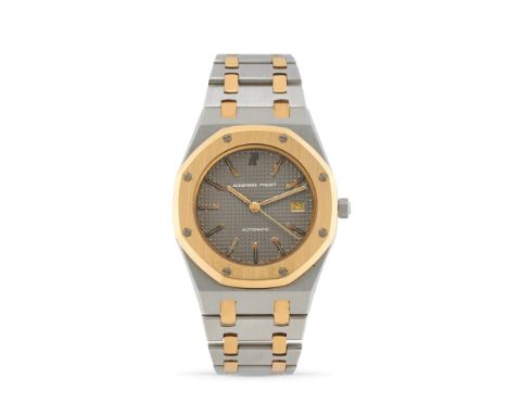 Audemars Piguet Royal Oak 14486SA, 80sStainless steel octagonal case and 18k gold octagonal bezel, n.128.Gray dial with tapis