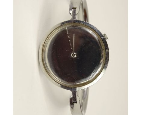 Vivianna Torun Bülow-Hübe, Swedish (1927-2004) for Georg Jensen Circa 1960 Stainless Steel Watch #227 with Chopard Movement. 