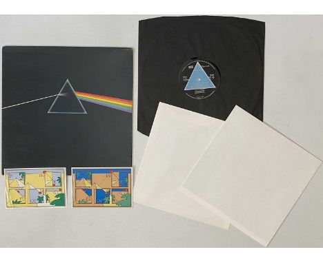 PINK FLOYD - THE DARK SIDE OF THE MOON LP (UK COMPLETE SOLID TRIANGLE - SHVL 804). An original UK pressing of Pink Floyd's 19