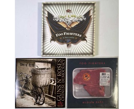 FOO FIGHTERS/ GUNS N ROSES - LP/ BOX SET PACK. A quality pack of 3 LPs, including a box set. Artist/ titles include Foo Fight