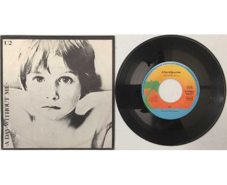 U2 - A DAY WITHOUT ME C/W THINGS TO MAKE AND DO - DUTCH/GERMAN RELEASE - unique picture sleeve - Island (102.657). Sleeve in 