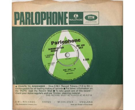 THE ARTWOODS - WHAT SHALL I DO/ IN THE DEEP END 7" (UK PROMO - PARLOPHONE - R5590). A sought-after original UK 7" demo pressi