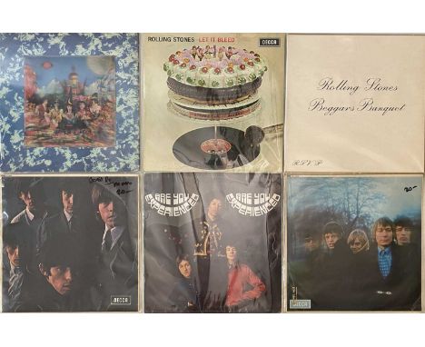 60s - LP RARITIES PACK. A pack of 9 x LPs. Artists/ Titles are Rolling Stones inc Beggars Banquet (SKL 4955, 1K/1K, Ex/ Ex), 