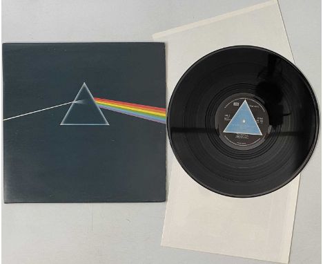 PINK FLOYD - THE DARK SIDE OF THE MOON LP (UK COMPLETE SOLID TRIANGLE - SHVL 804). A beautiful original UK pressing of Pink F