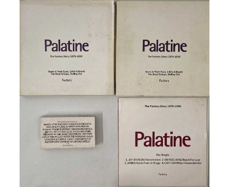VARIOUS - PALATINE: THE FACTORY STORY 1979-1990 (LP/ CD BOX SETS/ 12"/ VHS PACK). A smashing pack that includes 4 versions of