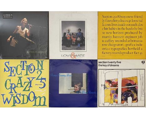 SECTION 25 - LP/ 12"/ 7" PACK (FACTORY RECORDS/ INC SIGNED). A quality pack of 18 LPs/ 12"/ 7" by Blackpool post-punk group S