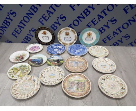 16 COLLECTORS PLATES INCLUDING AGE OF STEAM ,RINGTONS AND SPODE