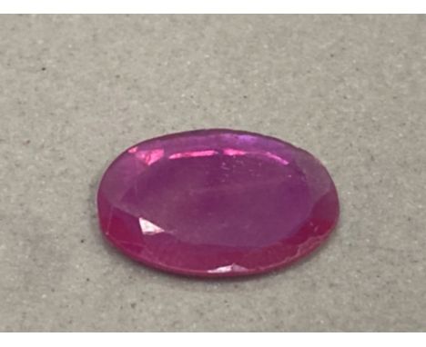 3.91CT NATURAL RUBY STONE 15.67 X 12.70 X 1.60MM CERTIFICATE NUMBER 22309