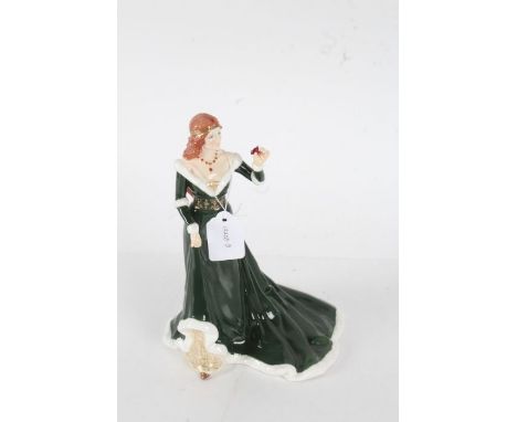 Royal Worcester figurine 'The Rose of Camelot', limited edition no.90 of 7,500, 24.5cm tall