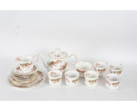 Queens Rosina tea set Woman and Home pattern, consisting of cups saucers tea pot jug etc (Qty)