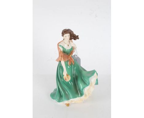 Royal Worcester figurine 'Cathy' Ladies of Literature, The Special Gold Edition, limited edition 32 of 500, 22.5cm tall