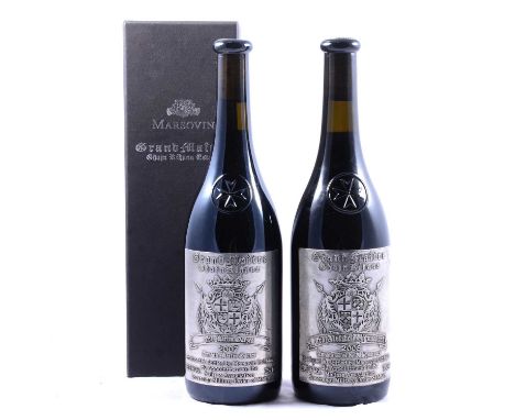 Marsovin Grand Maitre, Ghajn Rihana, Malta, 2007 and 2008, one bottle of each vintage, one in carton.Qty: 2