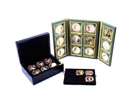 Large collection of commemorative coins and medals, including, £1 silver proof, 2017; Twelve Apostles, cupro-nickel medals; T