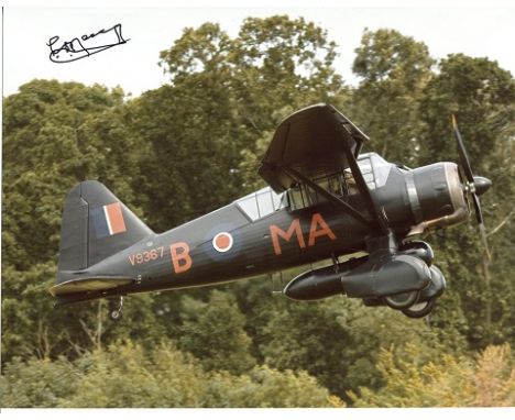 SOE Lysander Pilot 8x10 Inch Photo Signed By Len Ratcliff DSO DFC Who Joined The RAVR In Early 1939 To Train As A Pilot. In 1