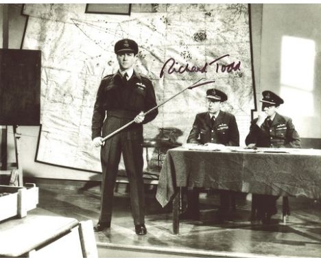 Dambusters 8x10 Inch Photo From The Classic War Movie The Dambusters Hand Signed By The Late Richard Todd 1919-2009, Who Play