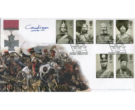 Charge Of The Light Brigade Internetstamps 150th Anniversary Of The Crimean War FDC Signed By The Current Earl Of Cardigan, D