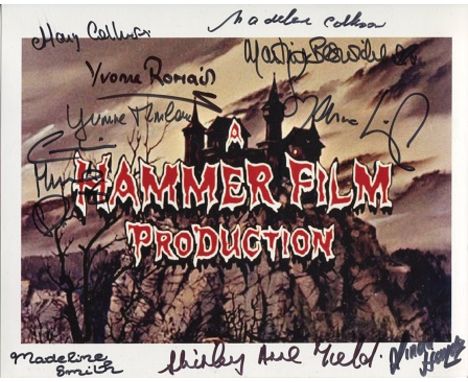 Hammer Horror 8x10 Photo Signed By Ten Actresses Who Have Appeared In Hammer Horror Movies Including Mary Collinson, Madelein