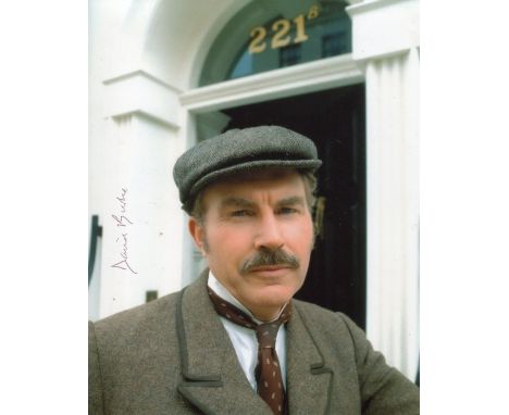 Sherlock Holmes 8x10 Photo Signed By Actor David Burke Who Played Dr Watson Opposite Jeremy Brett In The Tv Series Sherlock H
