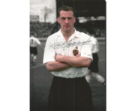 Nat Lofthouse 1950s Colorized 12 X 8 Photo Depicting A Superb Portrait Image Of Bolton Captain Nat Lofthouse, Circa Early 195