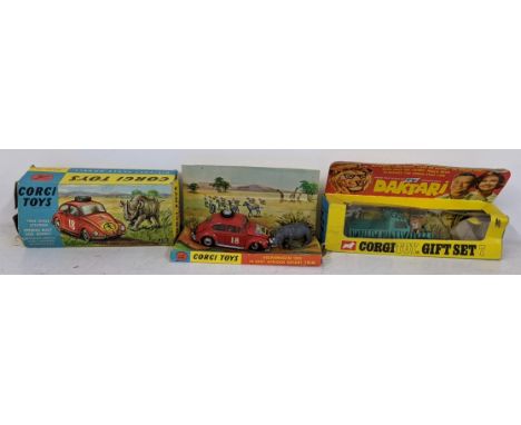Corgi Toys 256 - Volkswagen 1200 in East African Safari Trim with true scale steering, opening boot and bonnet, detailed engi