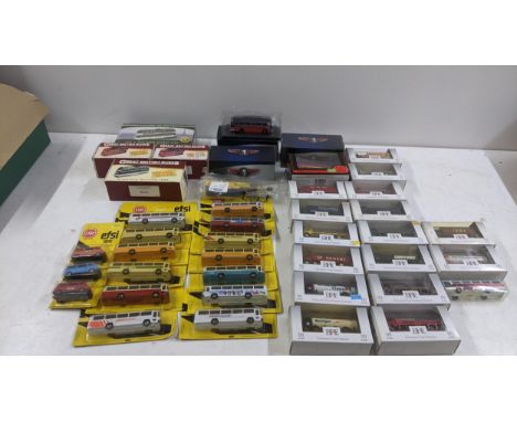 Boxed and packaged diecast Model vehicles to include various 00 scale commercial vehicles from the EFE range, various EFSi to
