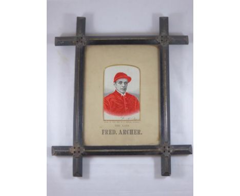 FRED ARCHER STEVENGRAPH IN CONTEMPORARY FRAME AND MOUNT