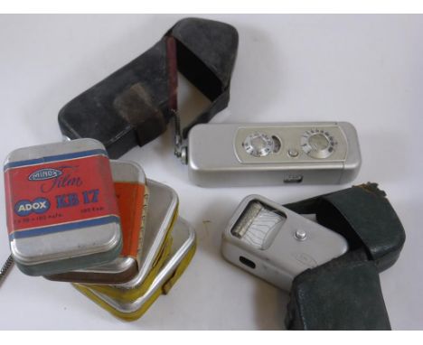 MINOX MINIATURE/ SPY CAMERA AND ACCESSORIES