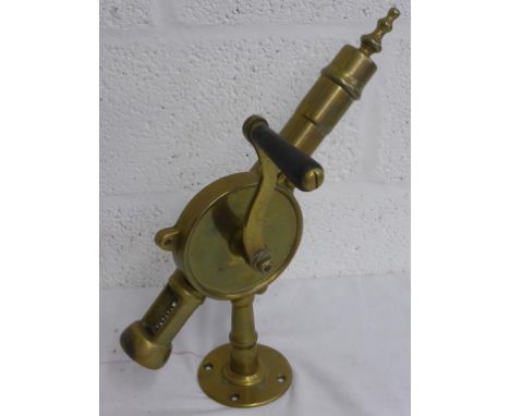 VICTORIAN LACQUERED BRASS BAR TOP CORKSCREW