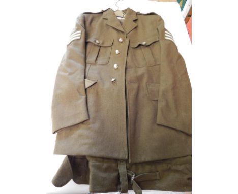 MILITARY UNIFORM, ARMY TUNIC & TROUSERS SIZE 28