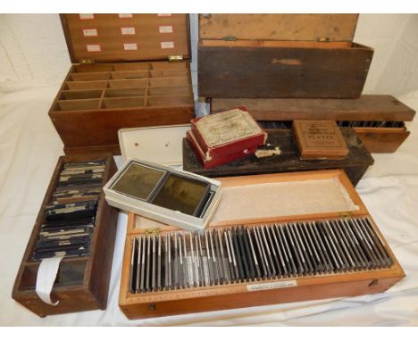 LARGE QTY. MAGIC LANTERN SLIDES, COLOURED INC. CATS, FAIRY TALE ETC. (94), 4 BOXES TOPOGRAPHICAL, ANIMALS AT LONDON ZOO, VIEW