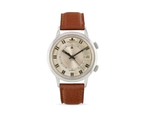Jaeger-LeCoultre Memovox 855, 60sStainless steel round case, n.1103667, screw back, double crown.Argenté dial with central ro