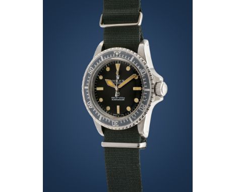 Rolex Milsub 5513 made for the British Royal Navy, 70sStainless steel round case, n.3927201, fixed spring bars, stainless ste