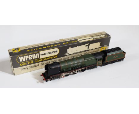 A Wrenn Railways OO/HO Gauge W2228 4-6-2 "City of Birmingham" BR 46235. Near mint+ in box with packing rings and manual. 