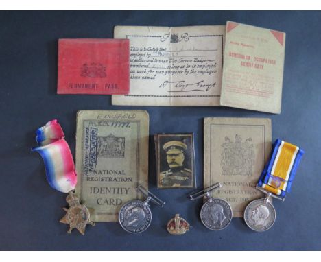 Three WWI British War Medals (1914-18) awarded to 240973 PTE. L.R. MAXWELL. L'POOL. R., 13424 PTE. J.T. KELLY. WORC. R. and 2