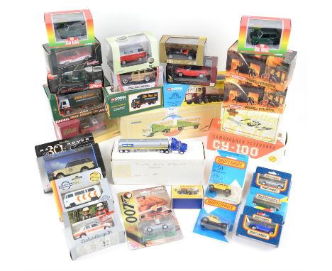 Corgi, Matchbox and other die-cast vehicles, to include cars, vans, trucks etc., 