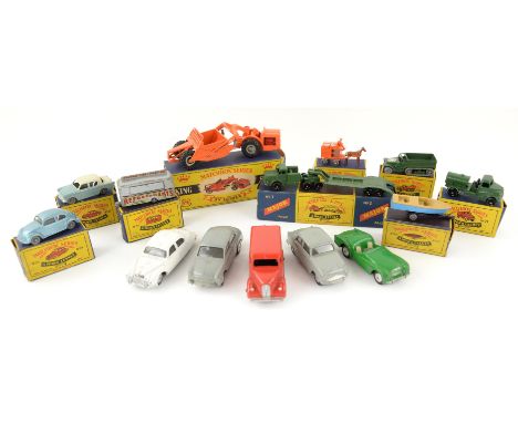 Dinky Toys 'Dunlop' Trojan van, Corgi vehicles and Matchbox vehicles, boxed and unboxed, (14),