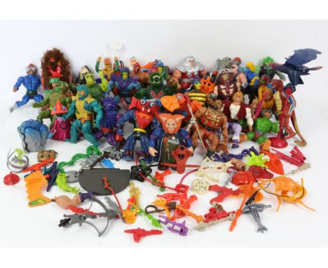 Forty-one Mattel 1980's He-Man figures, to include He-Man, Prince Adam, Skeletor, Man at Arms, Trap Jaw, Evil-Lyn, Beastman, 