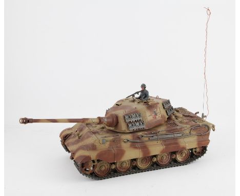 Radio controlled model tank, 62cm long,Condition Report:  Light wear and tear. Do not know if it is working.