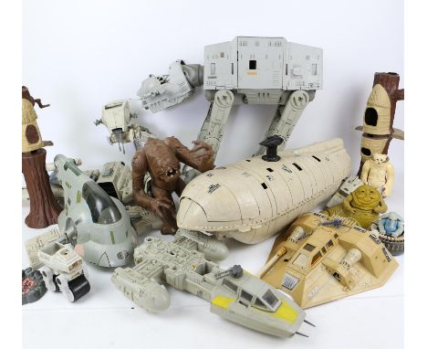 AMENDED DESCRIPTION Kenner and other Star Wars vehicles and figures, to include AT-AT 45cm high, Scout Walker LFL 1982, Y-Win