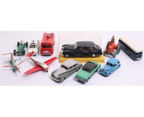 Quantity of Dinky Toys,40b Triumph 1800 saloon,  150 Rolls Royce Silver wraith,165 Humber Hawk, 233 Cooper Bristol racing car