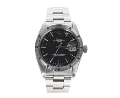 Rolex Oyster Perpetual Date stainless steel gentleman's wristwatch, reference no. 1501, serial number 2171xxx, circa 1968, bl