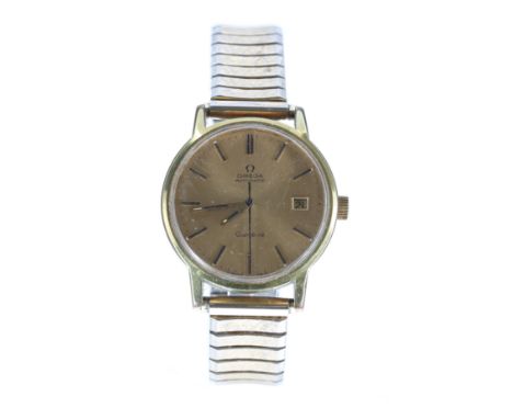 Omega Genève automatic gold plated and stainless steel gentleman's wristwatch, reference no. 166098, serial no. 33753xxx, cir