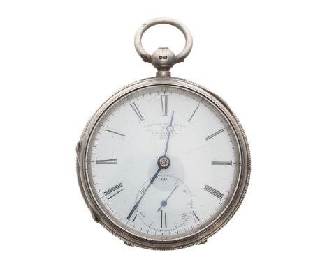 Victorian silver fusee lever pocket watch, Chester 1891, the movement signed Joseph Johnson, Church Street, Liverpool, no. 17