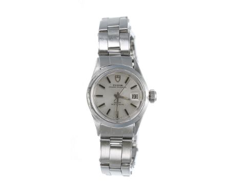 Tudor Princess Oysterdate Rotor Self Winding stainless steel lady's wristwatch, reference no. 7600/0,  serial no. 669xxx, cir