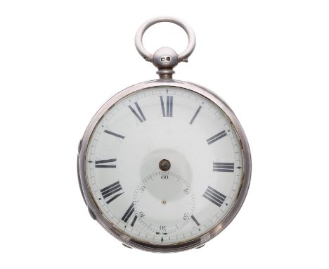 George V silver detached lever pocket watch, London 1912, the fusee movement signed W'm Ecclestone, no. 1825, with inscribed 