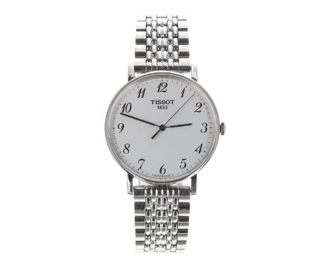 Tissot 1853 Everytime Medium stainless steel gentleman's wristwatch, reference no. T109410A,  quartz, 38mm-Movement - current