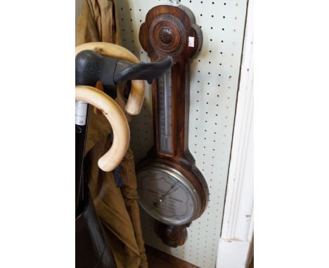 A mid 20th Century banjo forecast barometer.