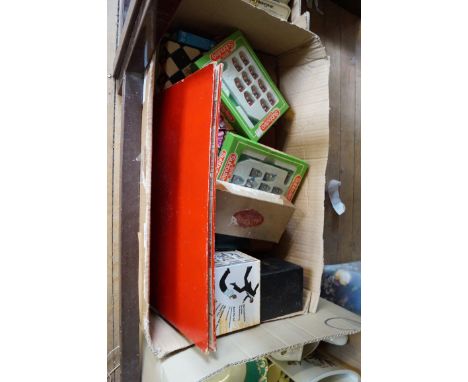 A mixed lot of assorted items to include Vintage Subbuteo etc.