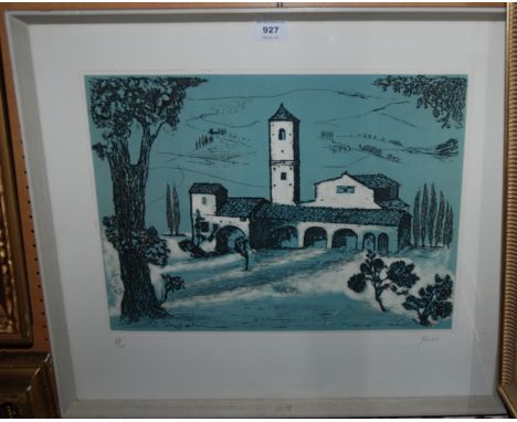 BICAL Tower house, signed, lithograph, 27 of 100,34 x 45cm Condition Report: Not available for this lot