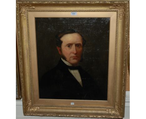 BRITISH SCHOOL Portrait of a gentleman, oil on canvas, 60 x 50cm Condition Report: Not available for this lot